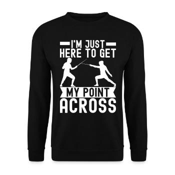 Fechten Fechtsport - Unisex Pullover - Schwarz - Vorne - Alina (178cm) & Michal (187cm)