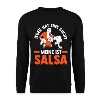 Salsa Tanz Tänzer - Unisex Pullover - Schwarz - Vorne - Alina (178cm) & Michal (187cm)