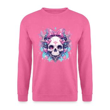 Totenkopf Todenschädel Skull Skulls - Unisex Pullover - Pink - Vorne