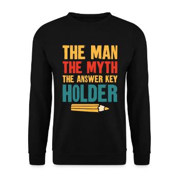 Test Day Teacher Testing Day School Staar Test - Unisex Sweatshirt - black - Front - Alina (178cm) & Michal (187cm)