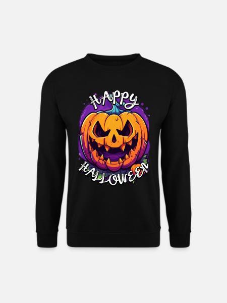 Läskig-rolig Halloween popkonst Glad Halloween - Unisextröja - svart