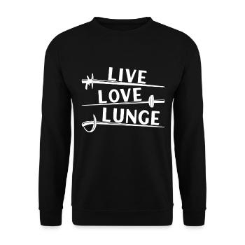 Fechten Fechtsport - Unisex Pullover - Schwarz - Vorne - Alina (178cm) & Michal (187cm)