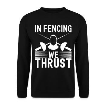 Fechten Fechtsport - Unisex Pullover - Schwarz - Vorne - Alina (178cm) & Michal (187cm)