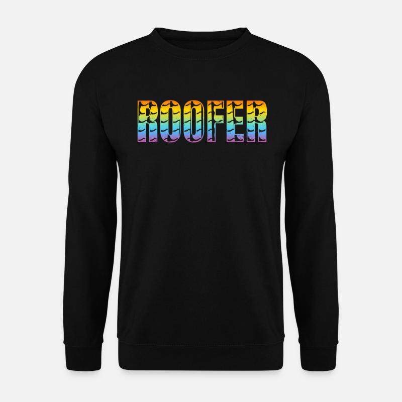 Ouvrier de toiture - Couvreur - Sweat-shirt Unisexe - noir
