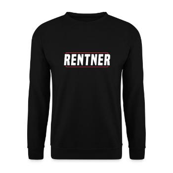 Rentner - Unisex Pullover - Schwarz - Vorne - Alina (178cm) & Michal (187cm)