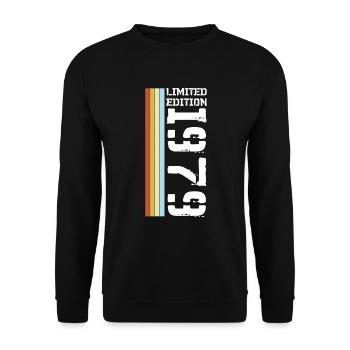 Limited Edition Retro 1979 - Unisex Sweatshirt - black - Front - Alina (178cm) & Michal (187cm)