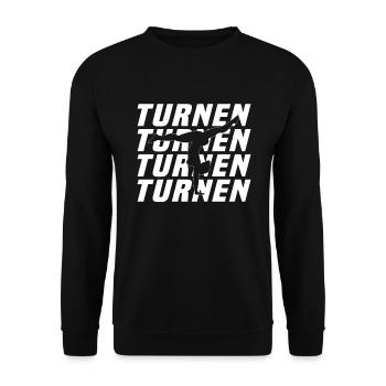 Turnen - Unisex Pullover - Schwarz - Vorne - Alina (178cm) & Michal (187cm)