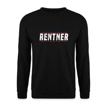 Rentner - Unisex Pullover - Schwarz - Vorne - Alina (178cm) & Michal (187cm)