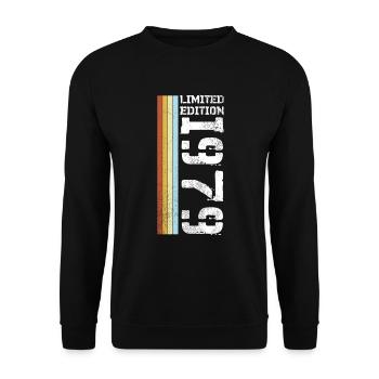 Limited Edition Retro 1979 - Unisex Pullover - Schwarz - Vorne - Alina (178cm) & Michal (187cm)