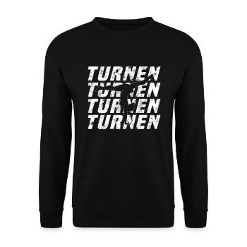 Turnen - Unisex Pullover - Schwarz - Vorne - Alina (178cm) & Michal (187cm)