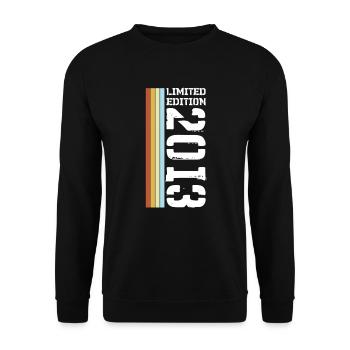 Limited Edition Retro 2013 - Unisex Sweatshirt - black - Front - Alina (178cm) & Michal (187cm)