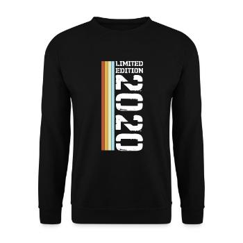 Limited Edition Retro 2020 - Unisex Pullover - Schwarz - Vorne - Alina (178cm) & Michal (187cm)