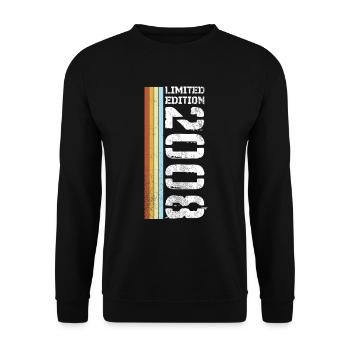 Édition Limitée Rétro 2008 - Sweat-shirt Unisexe - noir - Devant - Alina (178cm) & Michal (187cm)