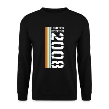 Limited Edition Retro 2008 - Unisex Sweatshirt - black - Front - Alina (178cm) & Michal (187cm)