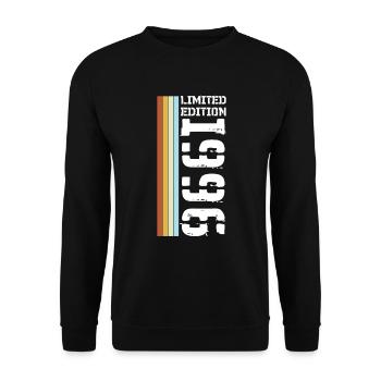 Limited Edition Retro 1996 - Unisex Sweatshirt - black - Front - Alina (178cm) & Michal (187cm)