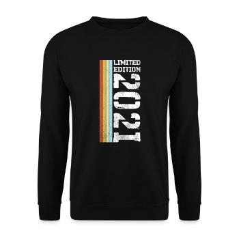 Limited Edition Retro 2021 - Unisex Pullover - Schwarz - Vorne - Alina (178cm) & Michal (187cm)