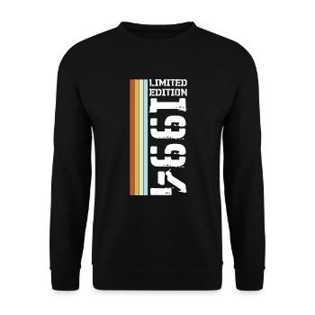 Limited Edition Retro 1994 - Unisex Pullover - Schwarz - Vorne - Alina (178cm) & Michal (187cm)