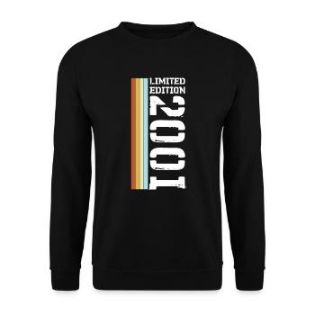 Limited Edition Retro 2001 - Unisex Sweatshirt - black - Front - Alina (178cm) & Michal (187cm)