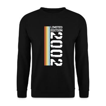 Limited Edition Retro 2002 - Unisex Sweatshirt - black - Front - Alina (178cm) & Michal (187cm)