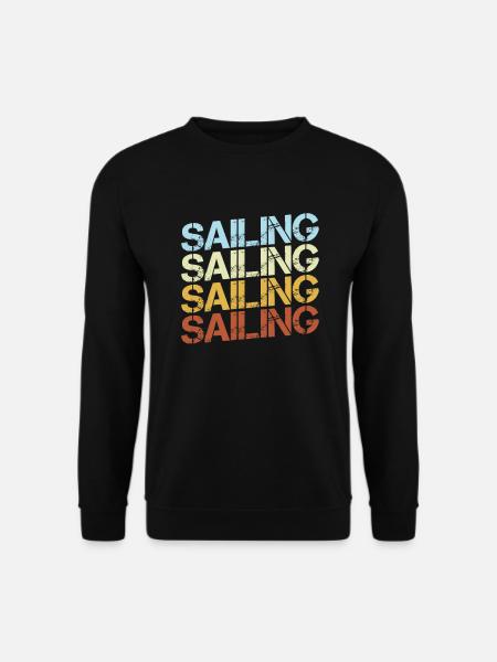 Sailing Retro - Unisex Sweatshirt - black