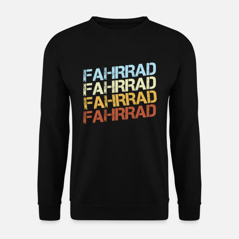 Fahrrad Retro - Unisex Pullover - Schwarz