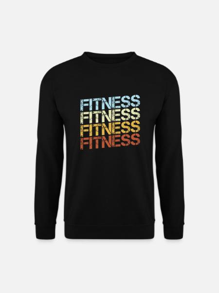 Fitness Retro - Unisex Sweatshirt - black