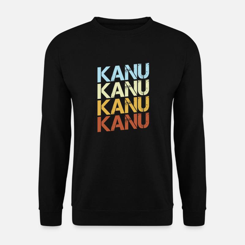 Kanu Retro - Unisex Pullover - Schwarz