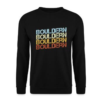 Escalade Rétro - Sweat-shirt Unisexe - noir - Devant - Alina (178cm) & Michal (187cm)