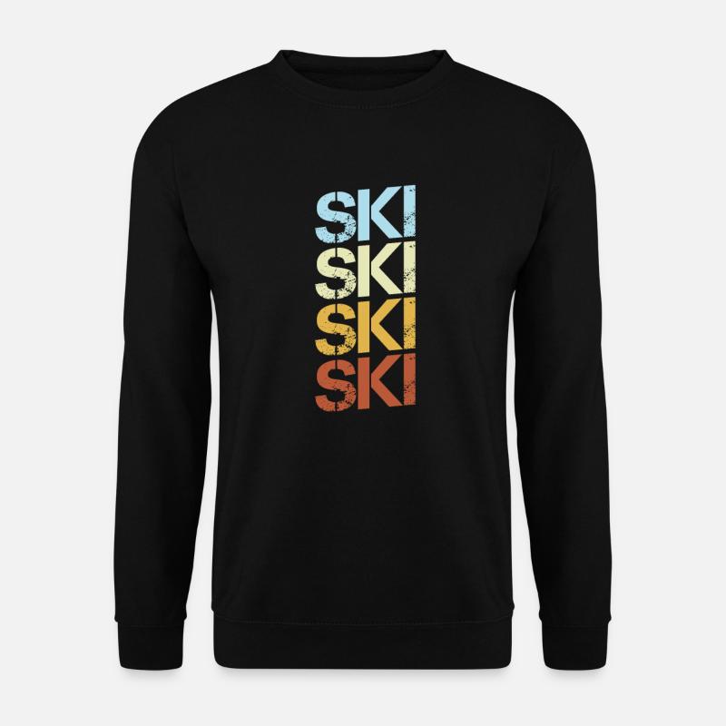 Ski Retro - Unisex Sweatshirt - black