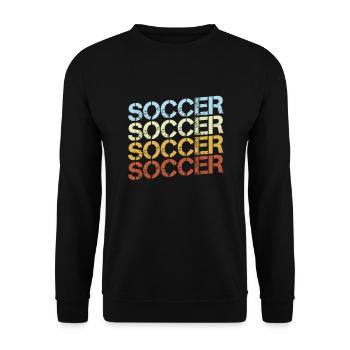 Football Rétro - Sweat-shirt Unisexe - noir - Devant - Alina (178cm) & Michal (187cm)