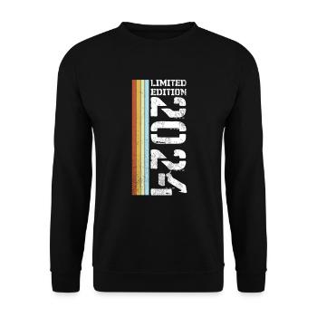 Limited Edition Retro 2024 - Unisex Sweatshirt - black - Front - Alina (178cm) & Michal (187cm)