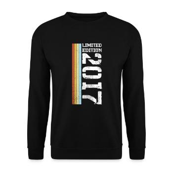 Limited Edition Retro 2017 - Unisex Sweatshirt - black - Front - Alina (178cm) & Michal (187cm)