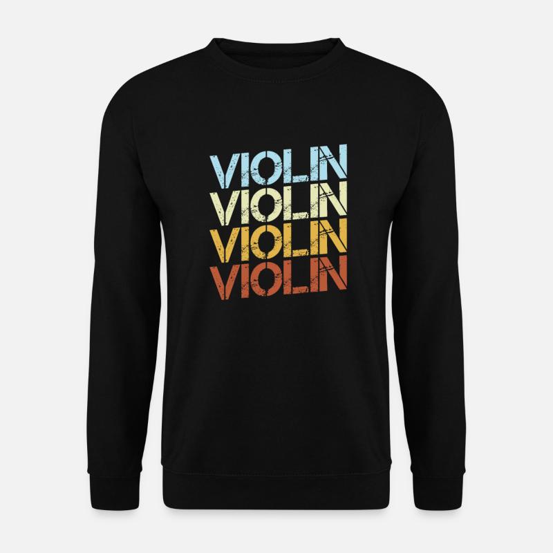 Violin Retro - Unisex Sweatshirt - black
