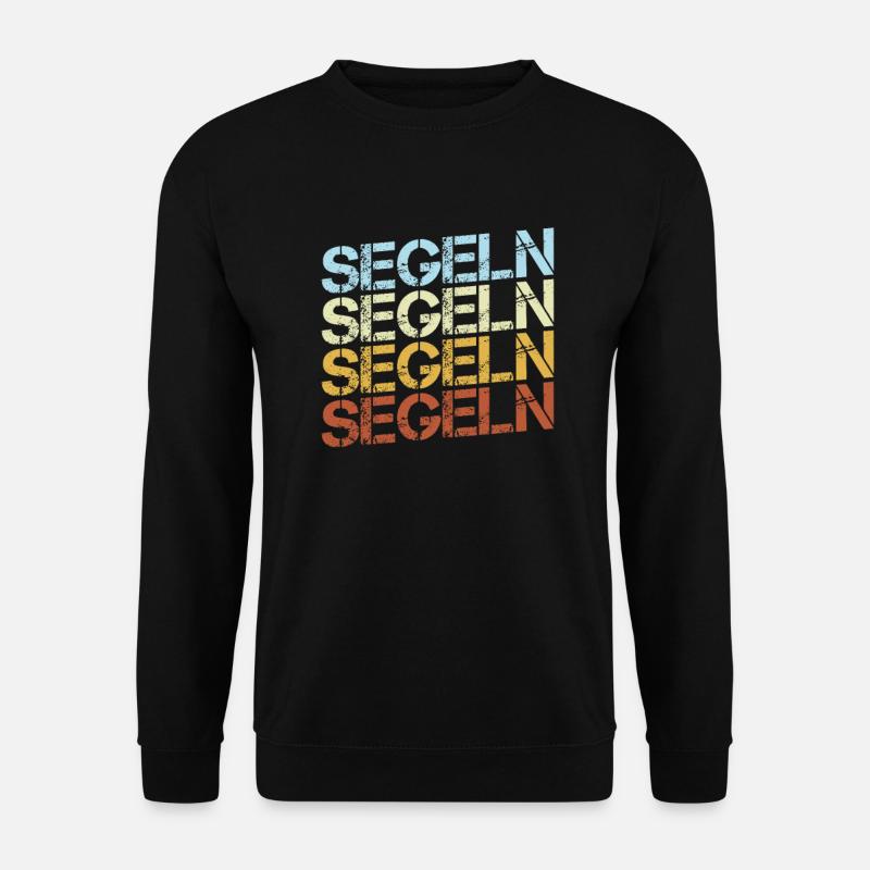 Segeln Retro - Unisex Pullover - Schwarz