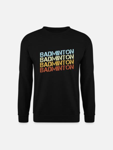 Badminton Retro - Unisex Sweatshirt - black