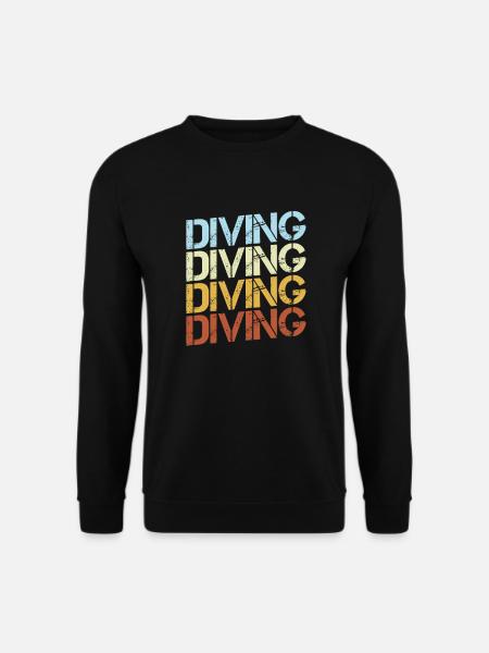 Diving Retro - Unisex Sweatshirt - black