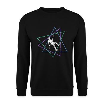 Grimper - Sweat-shirt Unisexe - noir - Devant - Alina (178cm) & Michal (187cm)