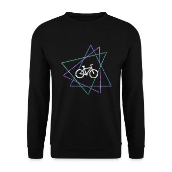 Bicyclette - Sweat-shirt Unisexe - noir - Devant - Alina (178cm) & Michal (187cm)