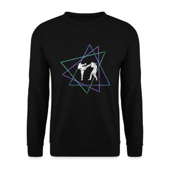 Martial arts - Unisex Sweatshirt - black - Front - Alina (178cm) & Michal (187cm)