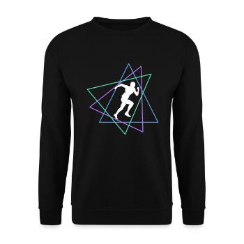 Joggen - Unisex Pullover - Schwarz - Vorne - Alina (178cm) & Michal (187cm)