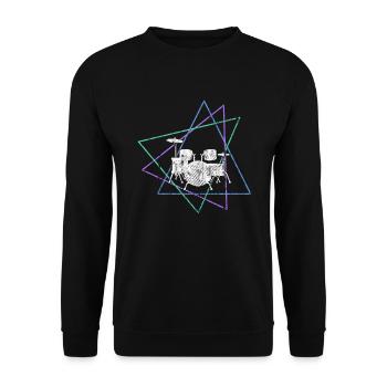 Percussion - Unisex Sweatshirt - black - Front - Alina (178cm) & Michal (187cm)