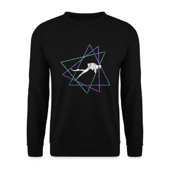 Plonger - Sweat-shirt Unisexe - noir - Devant - Alina (178cm) & Michal (187cm)