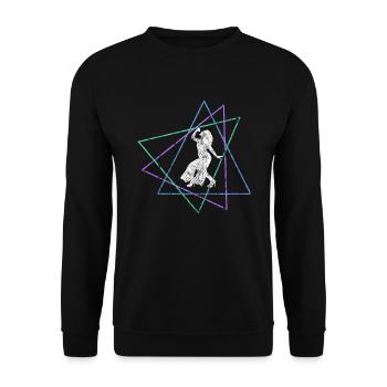 Singen - Unisex Pullover - Schwarz - Vorne - Alina (178cm) & Michal (187cm)