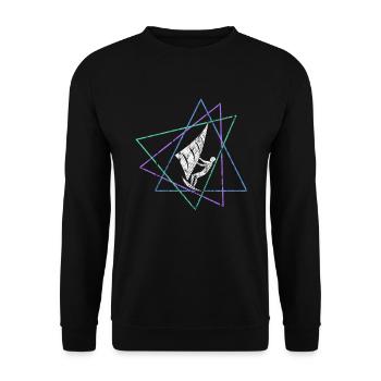 Kite - Unisex Sweatshirt - black - Front - Alina (178cm) & Michal (187cm)