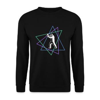 Paintball - Unisex Sweatshirt - black - Front - Alina (178cm) & Michal (187cm)