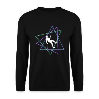 Grimper - Sweat-shirt Unisexe - noir - Devant - Alina (178cm) & Michal (187cm)