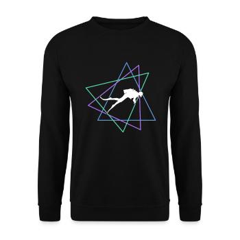 Plonger - Sweat-shirt Unisexe - noir - Devant - Alina (178cm) & Michal (187cm)