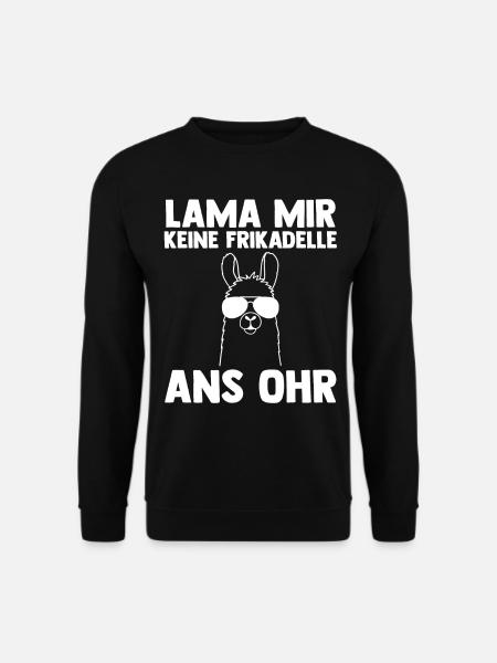 Lama - Unisex Pullover - Schwarz