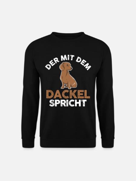 Hund Dackel - Unisex Pullover - Schwarz