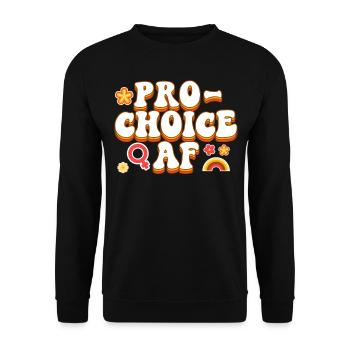 Féministe Pro-Choice Af - Sweat-shirt Unisexe - noir - Devant - Alina (178cm) & Michal (187cm)